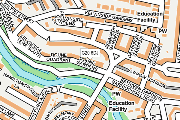 G20 6DJ map - OS OpenMap – Local (Ordnance Survey)
