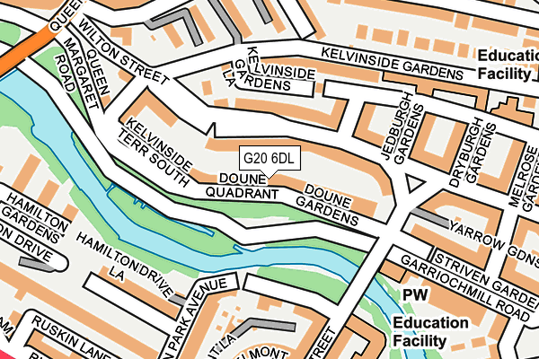 G20 6DL map - OS OpenMap – Local (Ordnance Survey)