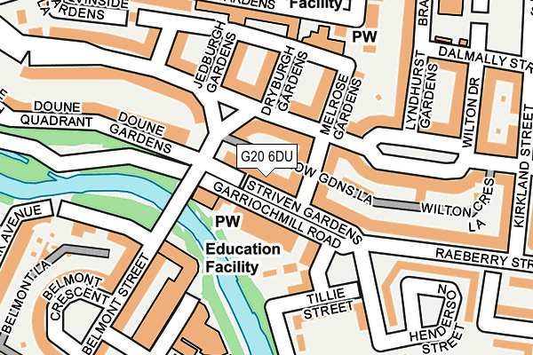 G20 6DU map - OS OpenMap – Local (Ordnance Survey)