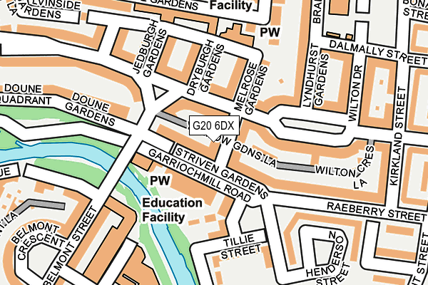G20 6DX map - OS OpenMap – Local (Ordnance Survey) G20 6DX map - OS OpenMap – Local (Ordnance Survey)