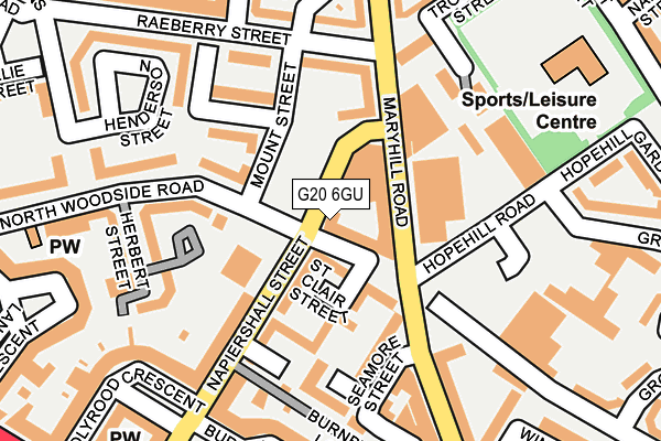 G20 6GU map - OS OpenMap – Local (Ordnance Survey)