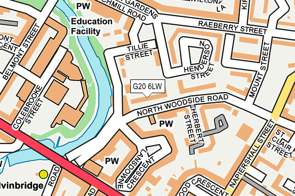 G20 6LW map - OS OpenMap – Local (Ordnance Survey)