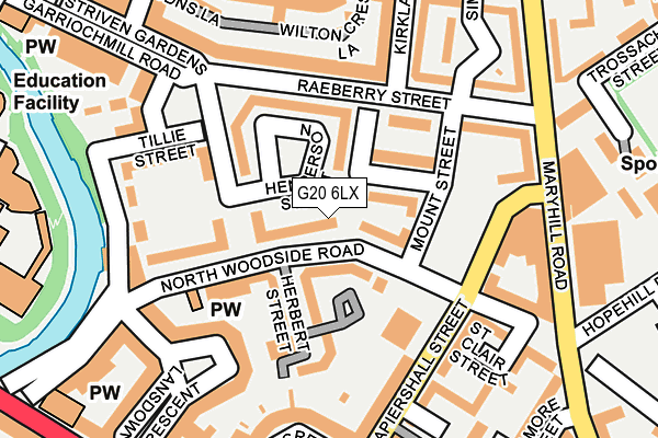 G20 6LX map - OS OpenMap – Local (Ordnance Survey) G20 6LX map - OS OpenMap – Local (Ordnance Survey)