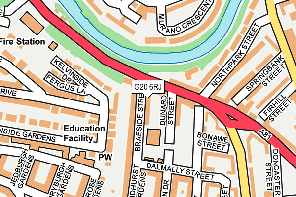 G20 6RJ map - OS OpenMap – Local (Ordnance Survey) G20 6RJ map - OS OpenMap – Local (Ordnance Survey)