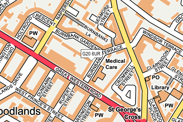G20 6UR map - OS OpenMap – Local (Ordnance Survey)
