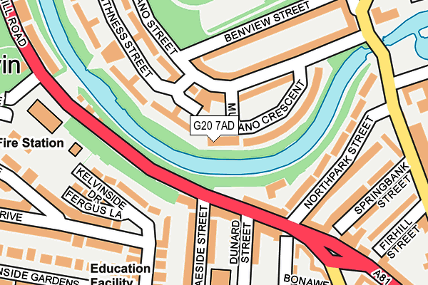 G20 7AD map - OS OpenMap – Local (Ordnance Survey) G20 7AD map - OS OpenMap – Local (Ordnance Survey)
