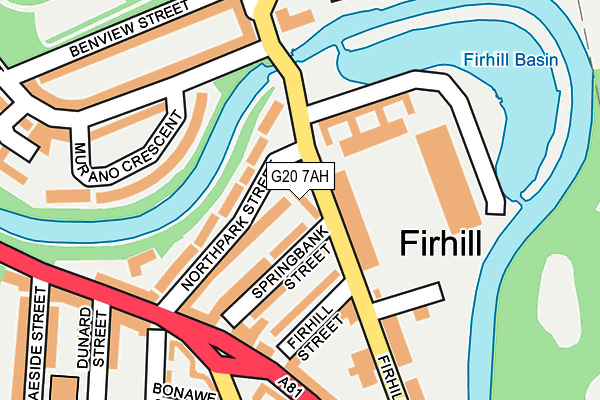G20 7AH map - OS OpenMap – Local (Ordnance Survey) G20 7AH map - OS OpenMap – Local (Ordnance Survey)