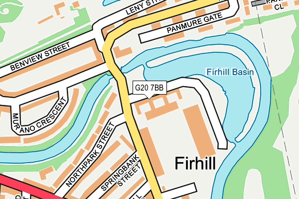 G20 7BB map - OS OpenMap – Local (Ordnance Survey) G20 7BB map - OS OpenMap – Local (Ordnance Survey)