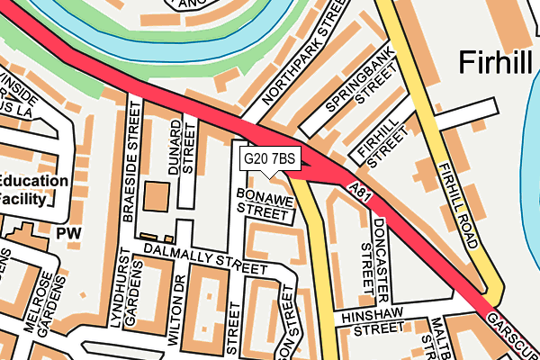 G20 7BS map - OS OpenMap – Local (Ordnance Survey) G20 7BS map - OS OpenMap – Local (Ordnance Survey)