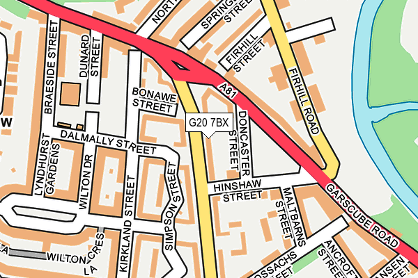 G20 7BX map - OS OpenMap – Local (Ordnance Survey) G20 7BX map - OS OpenMap – Local (Ordnance Survey)