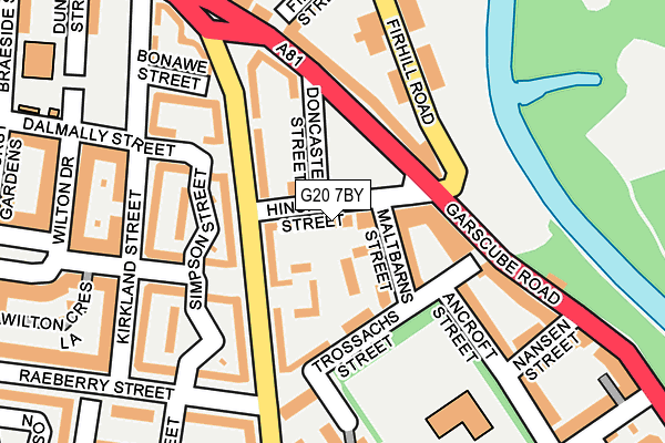 G20 7BY map - OS OpenMap – Local (Ordnance Survey) G20 7BY map - OS OpenMap – Local (Ordnance Survey)