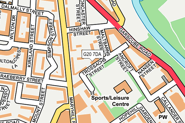 G20 7DA map - OS OpenMap – Local (Ordnance Survey) G20 7DA map - OS OpenMap – Local (Ordnance Survey)