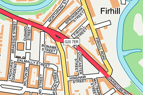 G20 7ER map - OS OpenMap – Local (Ordnance Survey)