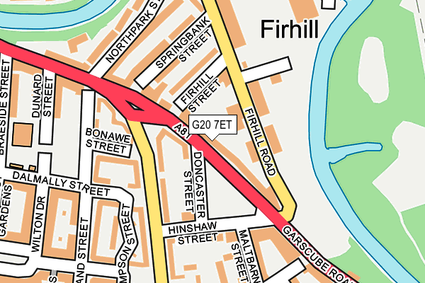 G20 7ET map - OS OpenMap – Local (Ordnance Survey) G20 7ET map - OS OpenMap – Local (Ordnance Survey)