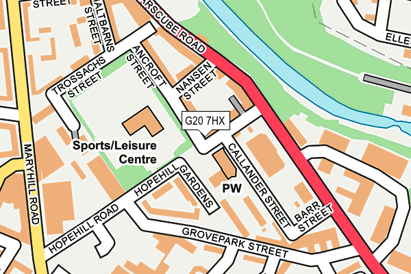 G20 7HX map - OS OpenMap – Local (Ordnance Survey) G20 7HX map - OS OpenMap – Local (Ordnance Survey)