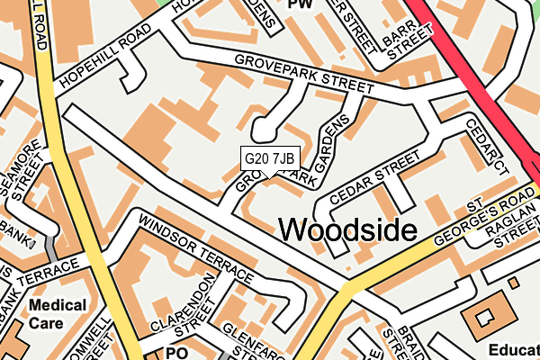 G20 7JB map - OS OpenMap – Local (Ordnance Survey) G20 7JB map - OS OpenMap – Local (Ordnance Survey)
