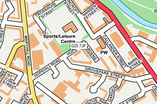 G20 7JP map - OS OpenMap – Local (Ordnance Survey) G20 7JP map - OS OpenMap – Local (Ordnance Survey)
