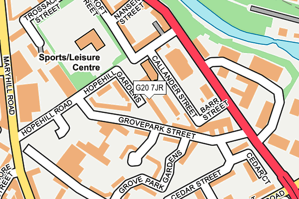 G20 7JR map - OS OpenMap – Local (Ordnance Survey)