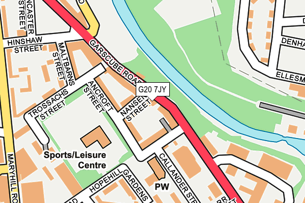 G20 7JY map - OS OpenMap – Local (Ordnance Survey) G20 7JY map - OS OpenMap – Local (Ordnance Survey)