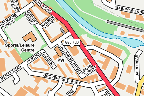 G20 7LD map - OS OpenMap – Local (Ordnance Survey) G20 7LD map - OS OpenMap – Local (Ordnance Survey)