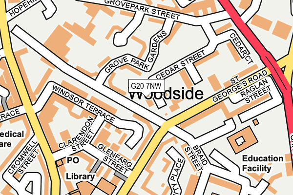 G20 7NW map - OS OpenMap – Local (Ordnance Survey) G20 7NW map - OS OpenMap – Local (Ordnance Survey)
