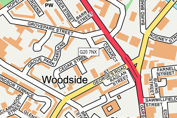G20 7NX map - OS OpenMap – Local (Ordnance Survey)