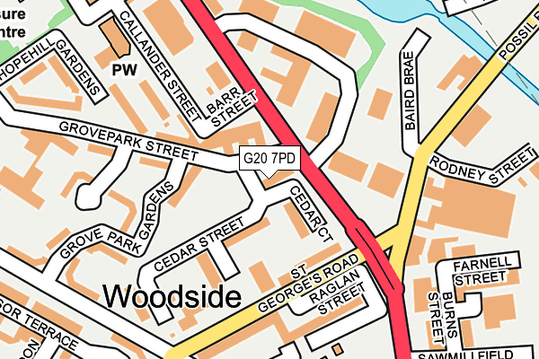 G20 7PD map - OS OpenMap – Local (Ordnance Survey) G20 7PD map - OS OpenMap – Local (Ordnance Survey)
