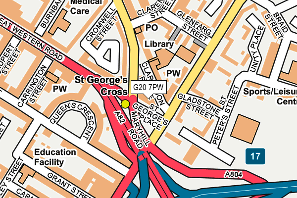 G20 7PW map - OS OpenMap – Local (Ordnance Survey) G20 7PW map - OS OpenMap – Local (Ordnance Survey)