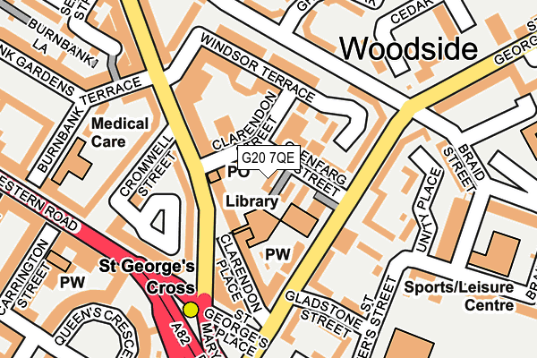 G20 7QE map - OS OpenMap – Local (Ordnance Survey) G20 7QE map - OS OpenMap – Local (Ordnance Survey)