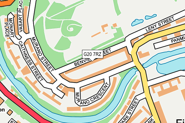 G20 7RZ map - OS OpenMap – Local (Ordnance Survey) G20 7RZ map - OS OpenMap – Local (Ordnance Survey)