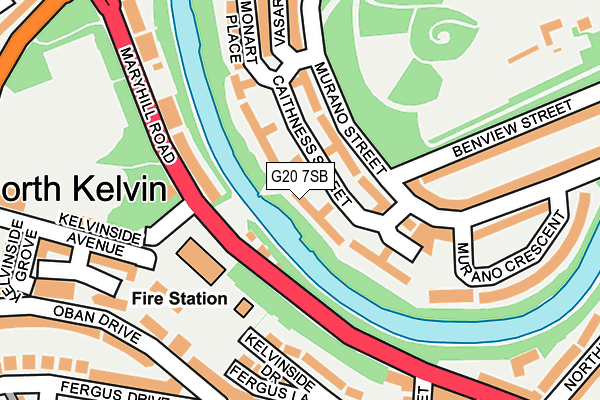 G20 7SB map - OS OpenMap – Local (Ordnance Survey) G20 7SB map - OS OpenMap – Local (Ordnance Survey)