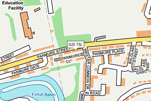 G20 7SL map - OS OpenMap – Local (Ordnance Survey)
