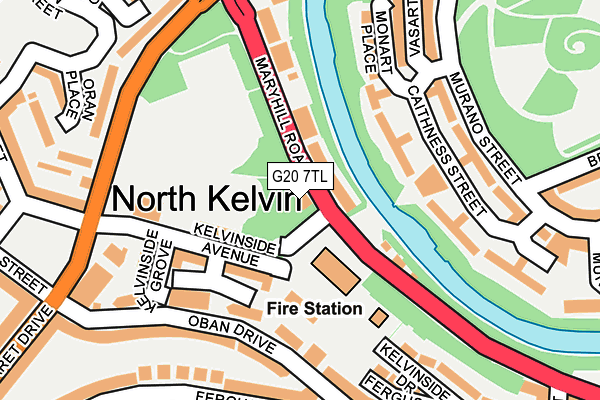 G20 7TL map - OS OpenMap – Local (Ordnance Survey) G20 7TL map - OS OpenMap – Local (Ordnance Survey)