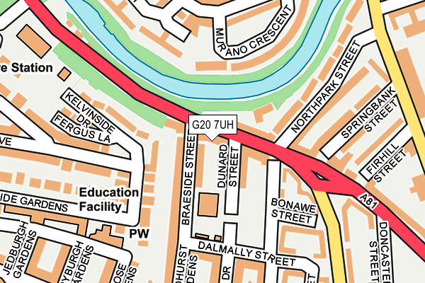 G20 7UH map - OS OpenMap – Local (Ordnance Survey) G20 7UH map - OS OpenMap – Local (Ordnance Survey)
