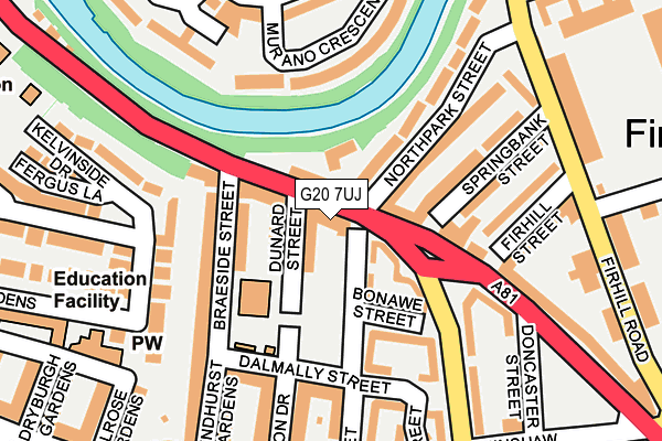 G20 7UJ map - OS OpenMap – Local (Ordnance Survey) G20 7UJ map - OS OpenMap – Local (Ordnance Survey)