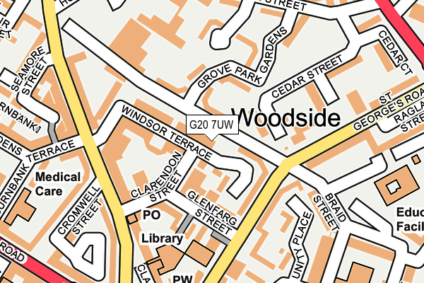 G20 7UW map - OS OpenMap – Local (Ordnance Survey)