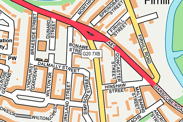 G20 7XB map - OS OpenMap – Local (Ordnance Survey) G20 7XB map - OS OpenMap – Local (Ordnance Survey)