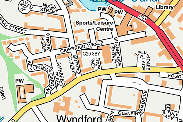 G20 8BY map - OS OpenMap – Local (Ordnance Survey) G20 8BY map - OS OpenMap – Local (Ordnance Survey)