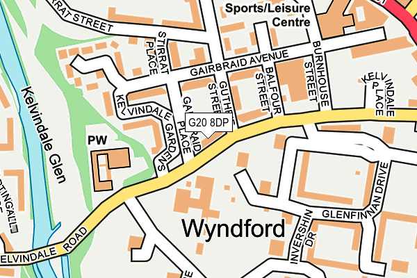 G20 8DP map - OS OpenMap – Local (Ordnance Survey) G20 8DP map - OS OpenMap – Local (Ordnance Survey)