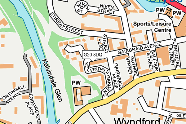 G20 8DQ map - OS OpenMap – Local (Ordnance Survey)