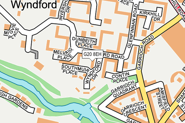 G20 8EH map - OS OpenMap – Local (Ordnance Survey) G20 8EH map - OS OpenMap – Local (Ordnance Survey)