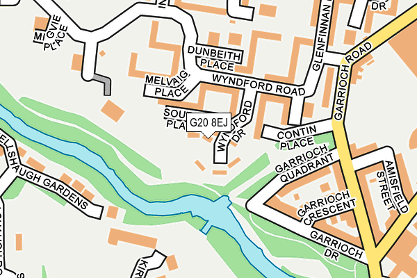 G20 8EJ map - OS OpenMap – Local (Ordnance Survey) G20 8EJ map - OS OpenMap – Local (Ordnance Survey)