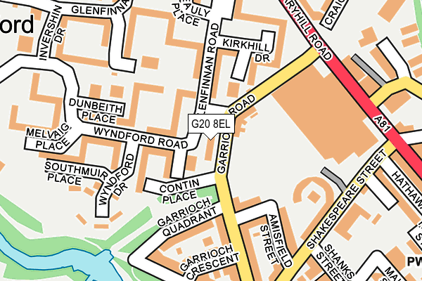 G20 8EL map - OS OpenMap – Local (Ordnance Survey) G20 8EL map - OS OpenMap – Local (Ordnance Survey)
