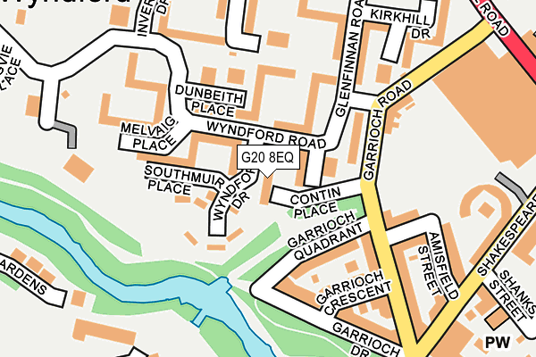 G20 8EQ map - OS OpenMap – Local (Ordnance Survey) G20 8EQ map - OS OpenMap – Local (Ordnance Survey)