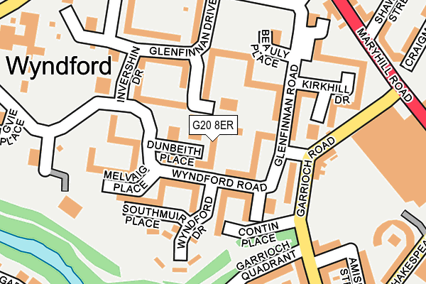 G20 8ER map - OS OpenMap – Local (Ordnance Survey)