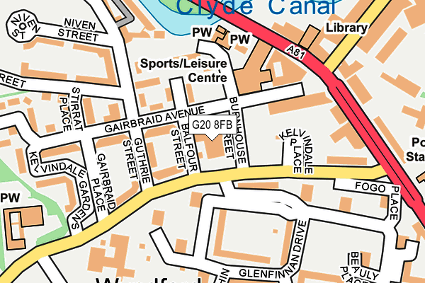 G20 8FB map - OS OpenMap – Local (Ordnance Survey) G20 8FB map - OS OpenMap – Local (Ordnance Survey)