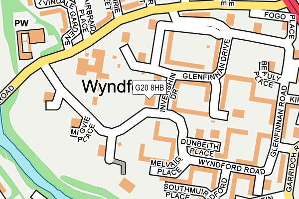 G20 8HB map - OS OpenMap – Local (Ordnance Survey)