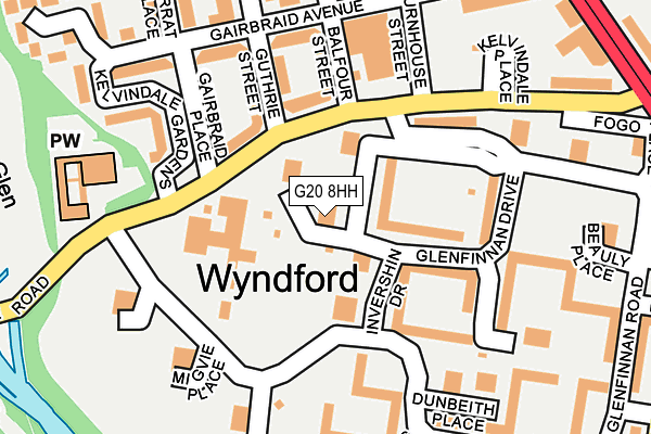 G20 8HH map - OS OpenMap – Local (Ordnance Survey) G20 8HH map - OS OpenMap – Local (Ordnance Survey)