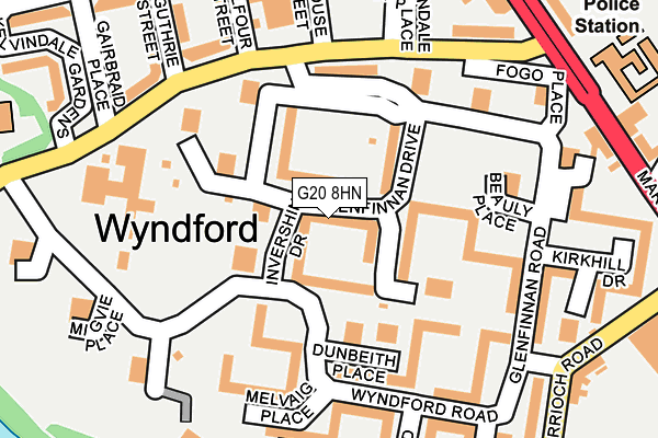 G20 8HN map - OS OpenMap – Local (Ordnance Survey)