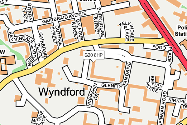 G20 8HP map - OS OpenMap – Local (Ordnance Survey)